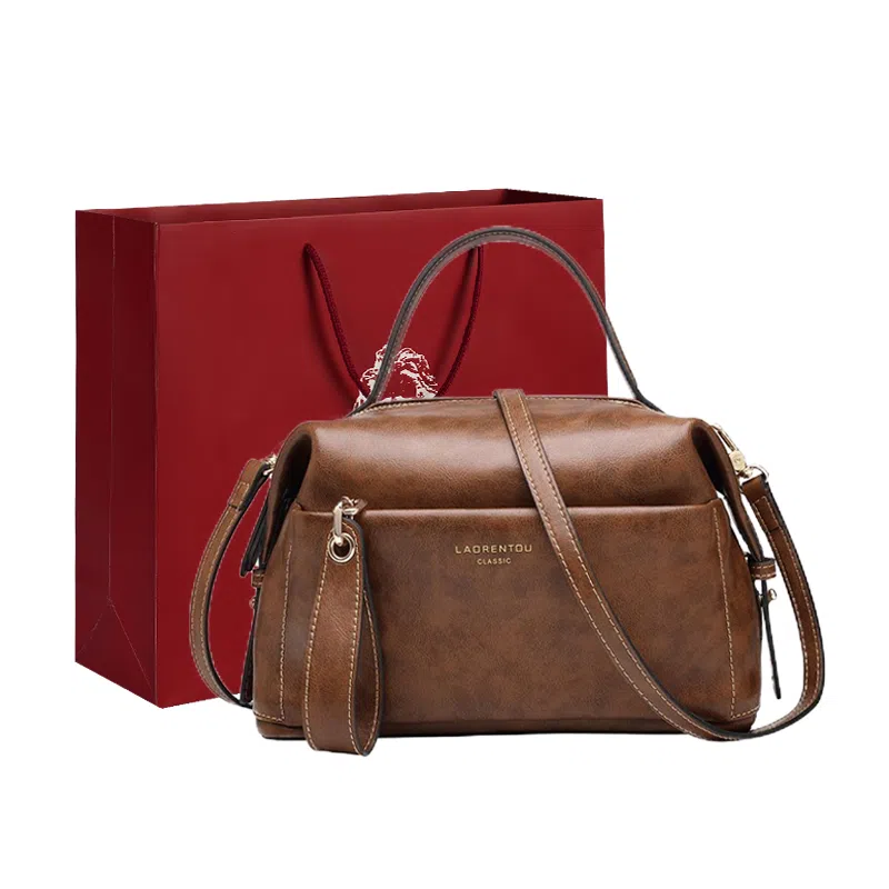 Laorentou Shoulder Bag Caramel Brown