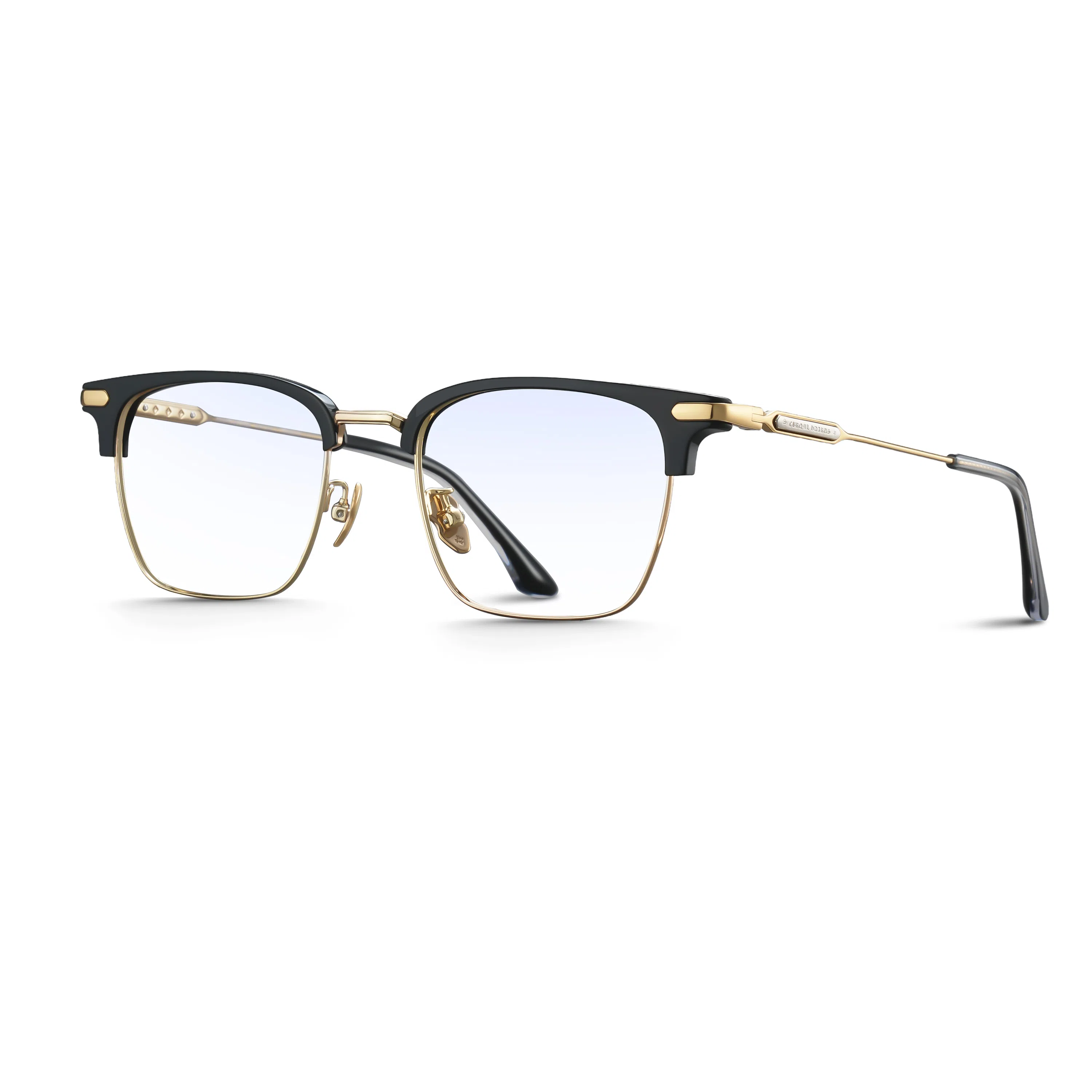 苍木优品 高端复古眉线半框近视眼镜框可配度数设计师 板材镜架钛 方形 光学镜架 男女同款情侣款