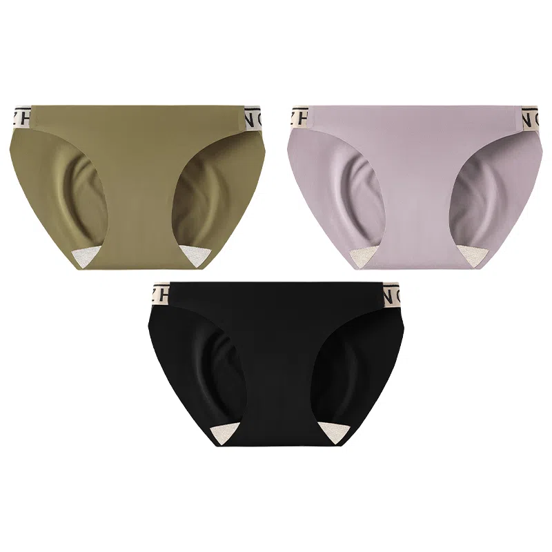 宜而爽 无痕抑菌不夹臀三角透气轻薄亲肤柔软舒适简约提臀收腹内裤 女款