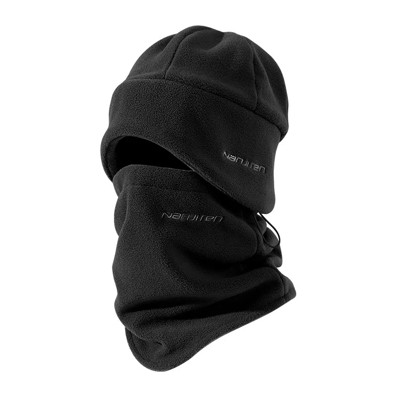 南极人 冬季加绒骑行防寒德绒保暖脖套护颈户外骑车登山滑雪面罩防风护耳 加厚 帽子 男款