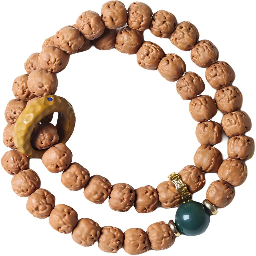 書卓 经典设计百事顺利 平安喜乐 新中式文玩念珠 平安福#好运 时来运转 金刚菩提 手串 男女同款情侣款