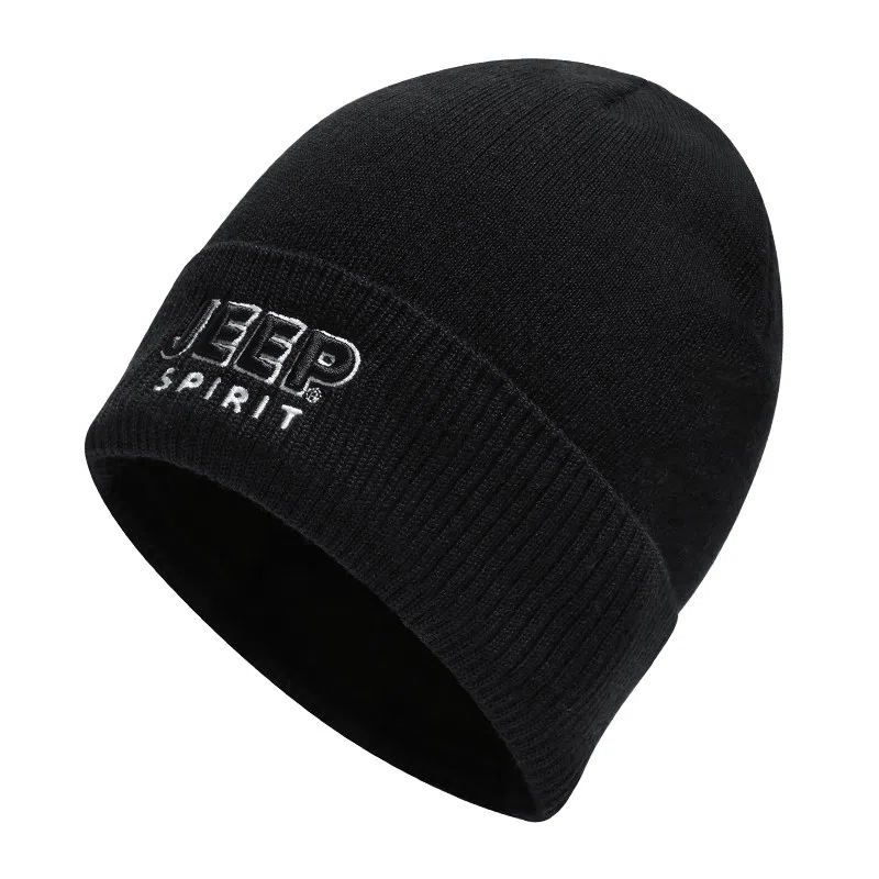 JEEP SPIRIT Windproof Knit Hat Black