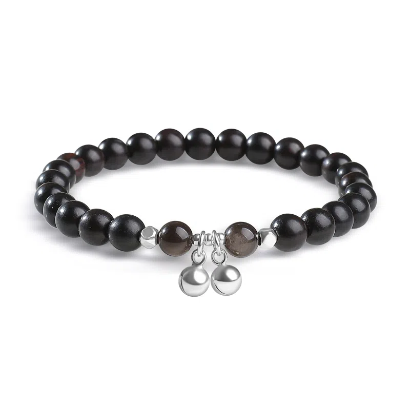 木盛缘 一步一响铃铛 黑檀 手串 女款