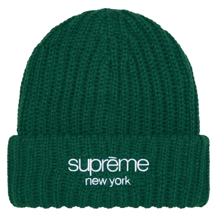 Supreme Classic Logo Chunky Ribbed Beanie