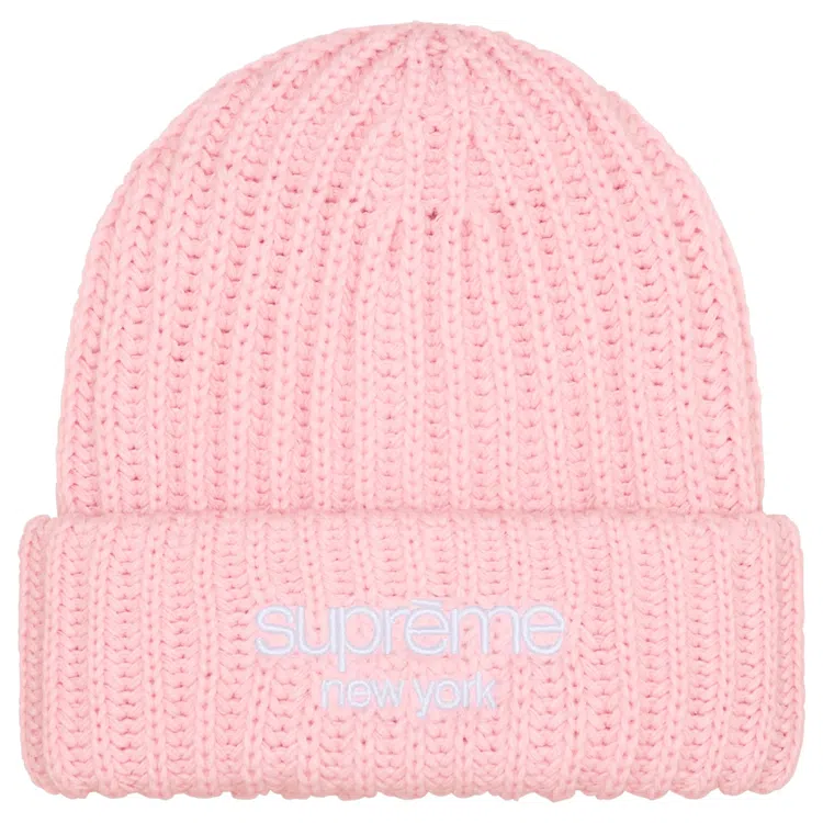 Supreme Classic Logo Chunky Ribbed Beanie