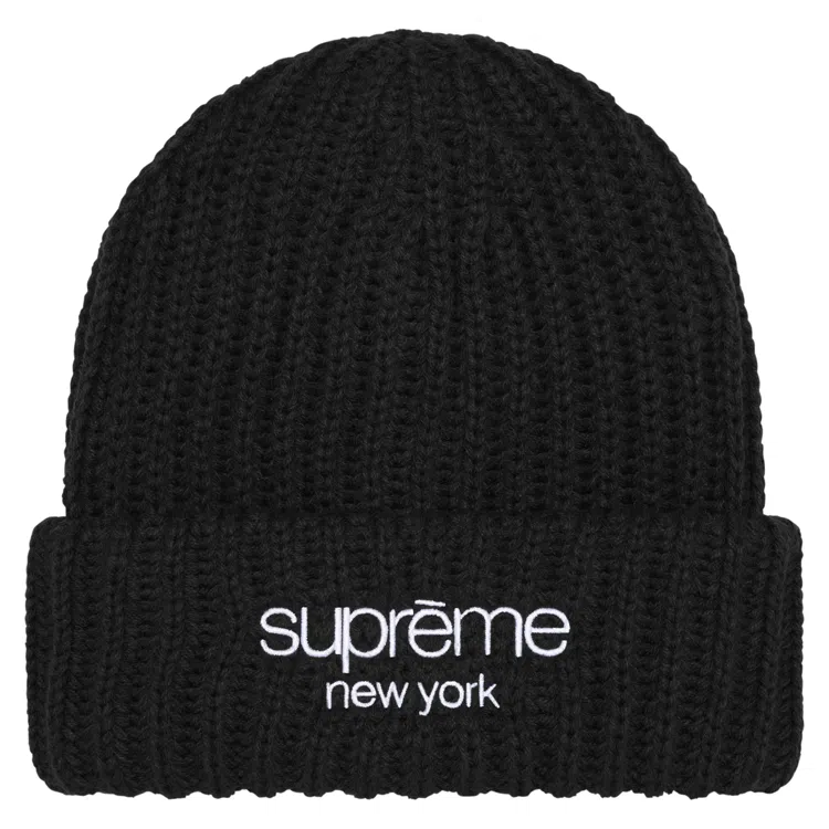 Supreme Classic Logo Chunky Ribbed Beanie