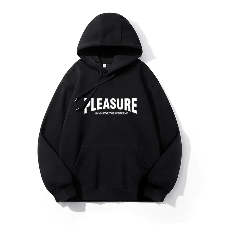 莫代尔 春秋季舒适亲肤潮流简约字母时尚印花潮牌连帽长袖上衣可外穿打底衣 男女同款