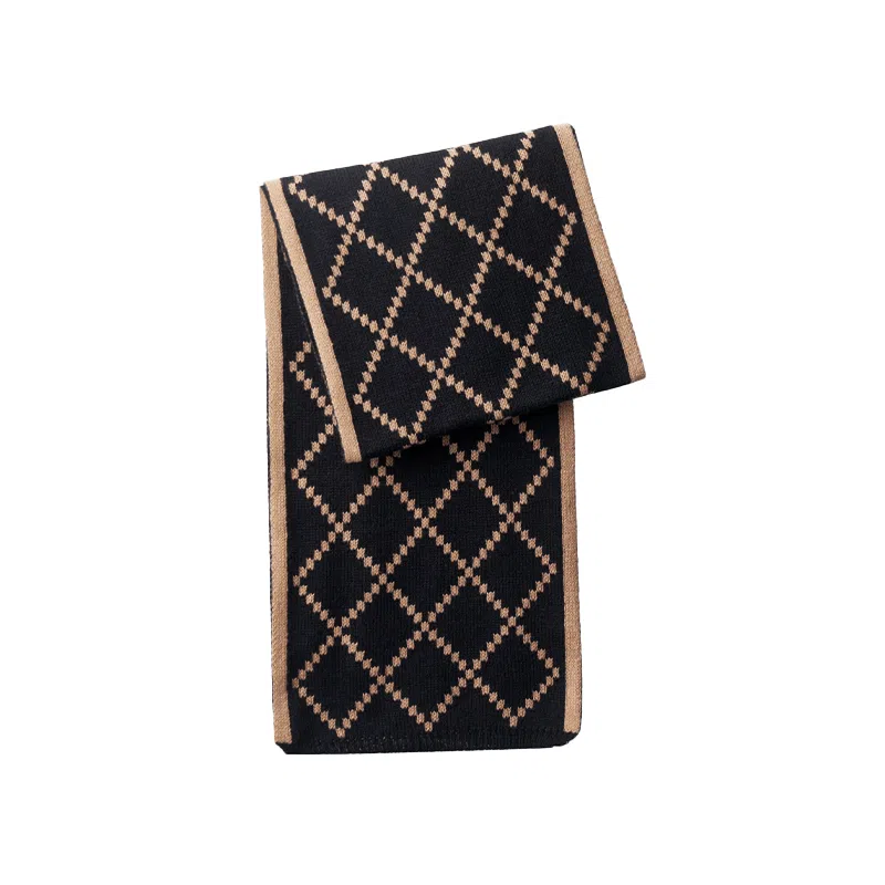 Joy&Mario Scarf Black Brown