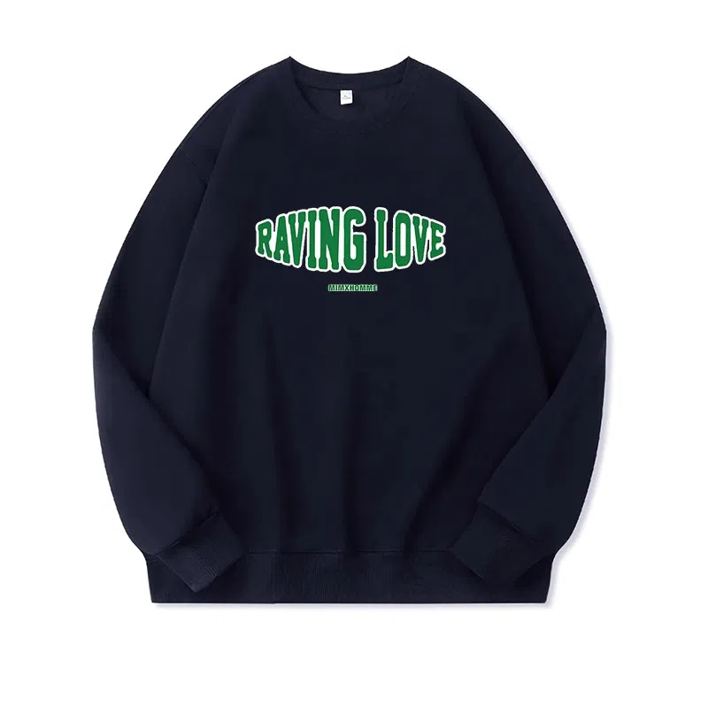 莫代尔 舒适亲肤潮流休闲时尚简约圆领长袖上衣可外穿打底衣 男女同款