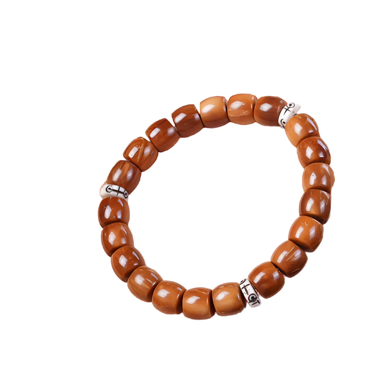 書卓 新中式文玩 国潮民风优雅气质高级感设计多圈叠戴跑环盘玩手持佛珠念珠#好运 库克 手串 男女同款情侣款