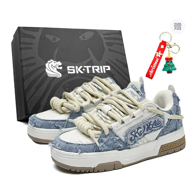 SK.TRIP Burgundy Low Sneakers