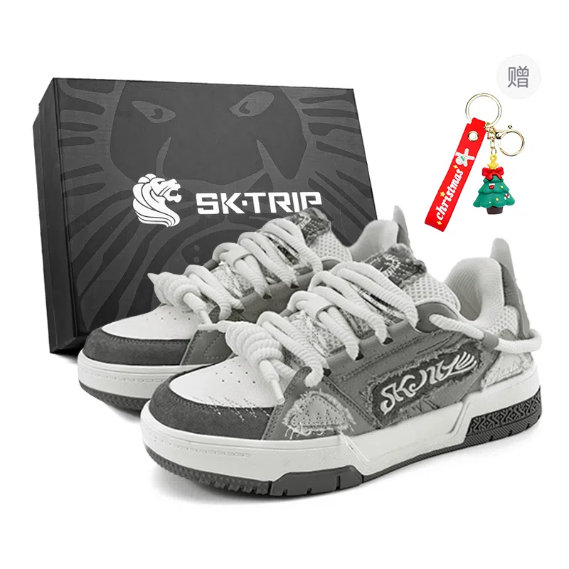 SK.TRIP Burgundy Low Sneakers