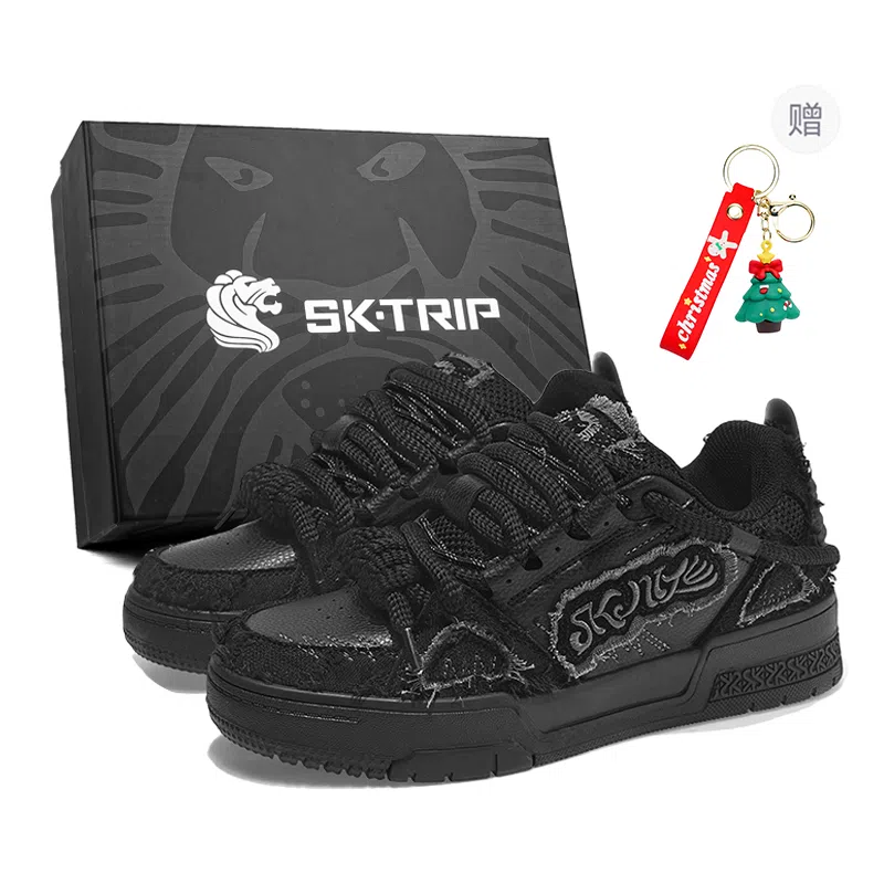 SK.TRIP Burgundy Low Sneakers