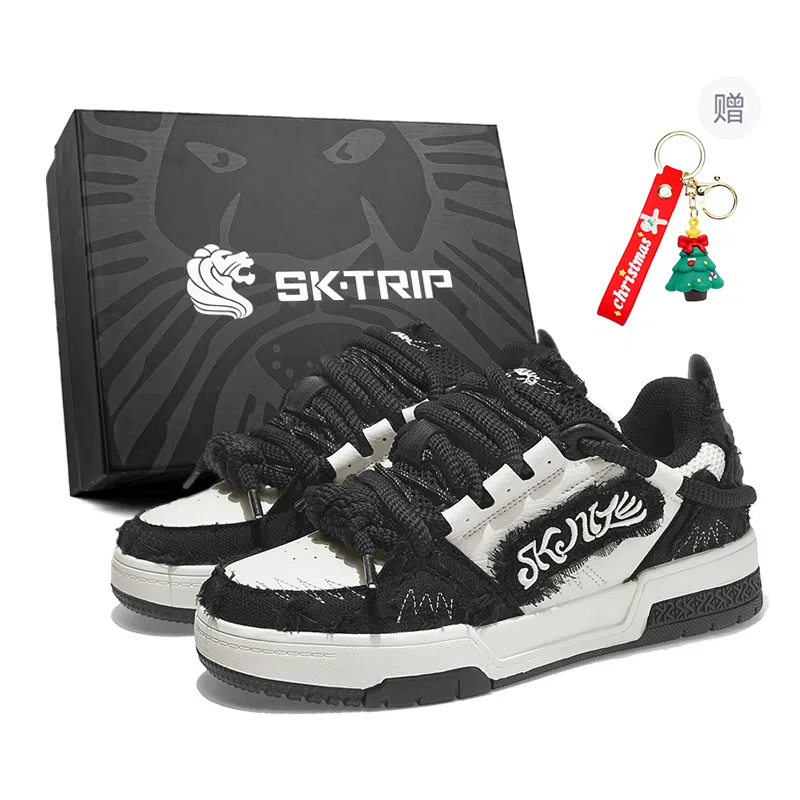 SK.TRIP Burgundy Low Sneakers