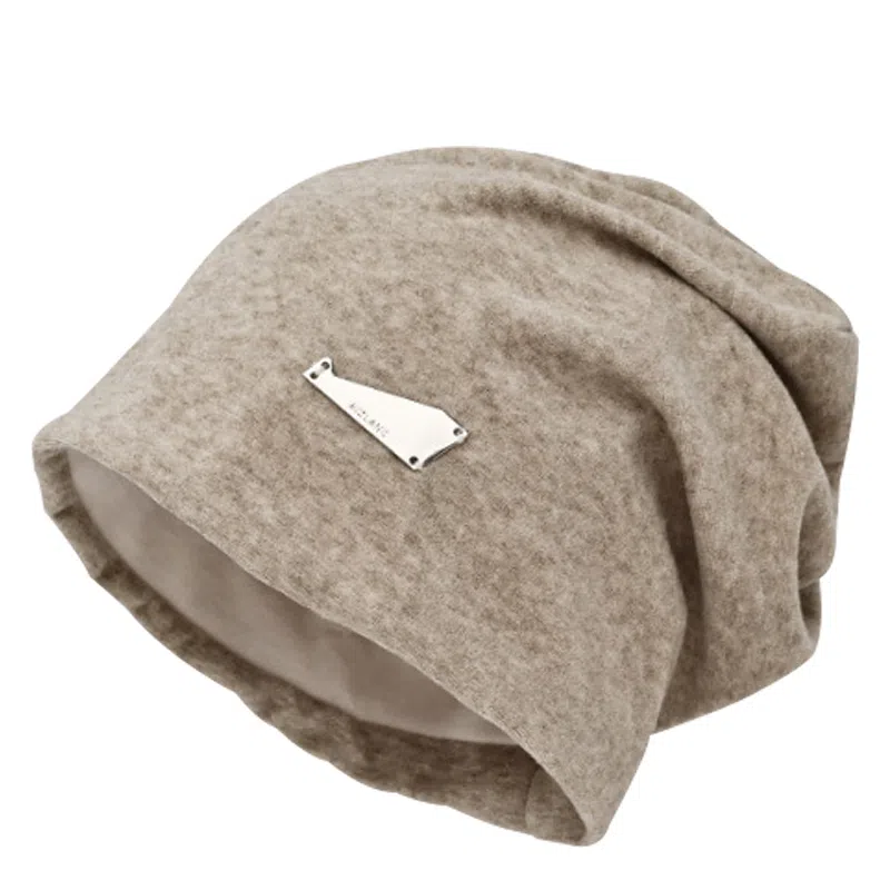 浪莎 休闲堆堆帽 秋冬季纯色银标美式慵懒风大头围套头帽素颜遮脸冷帽 聚酯纤维 帽子 男女同款情侣款