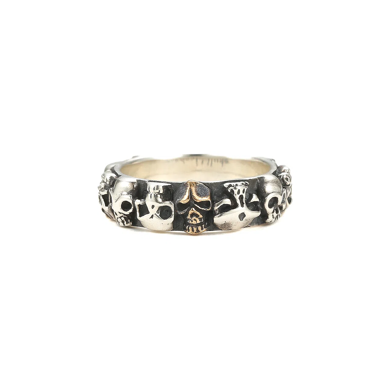 Ruibeila Punk Skull 925 Silver Ring