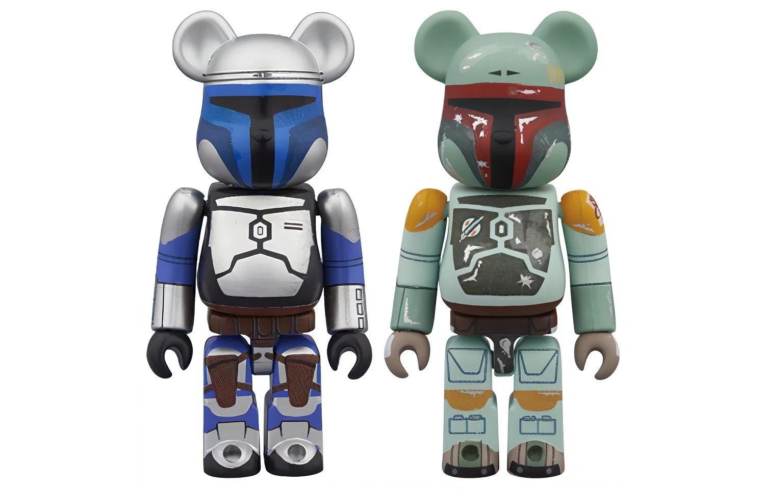 BE@RBRICK Star Wars Jango Fett Boba Fett 100%+100%
