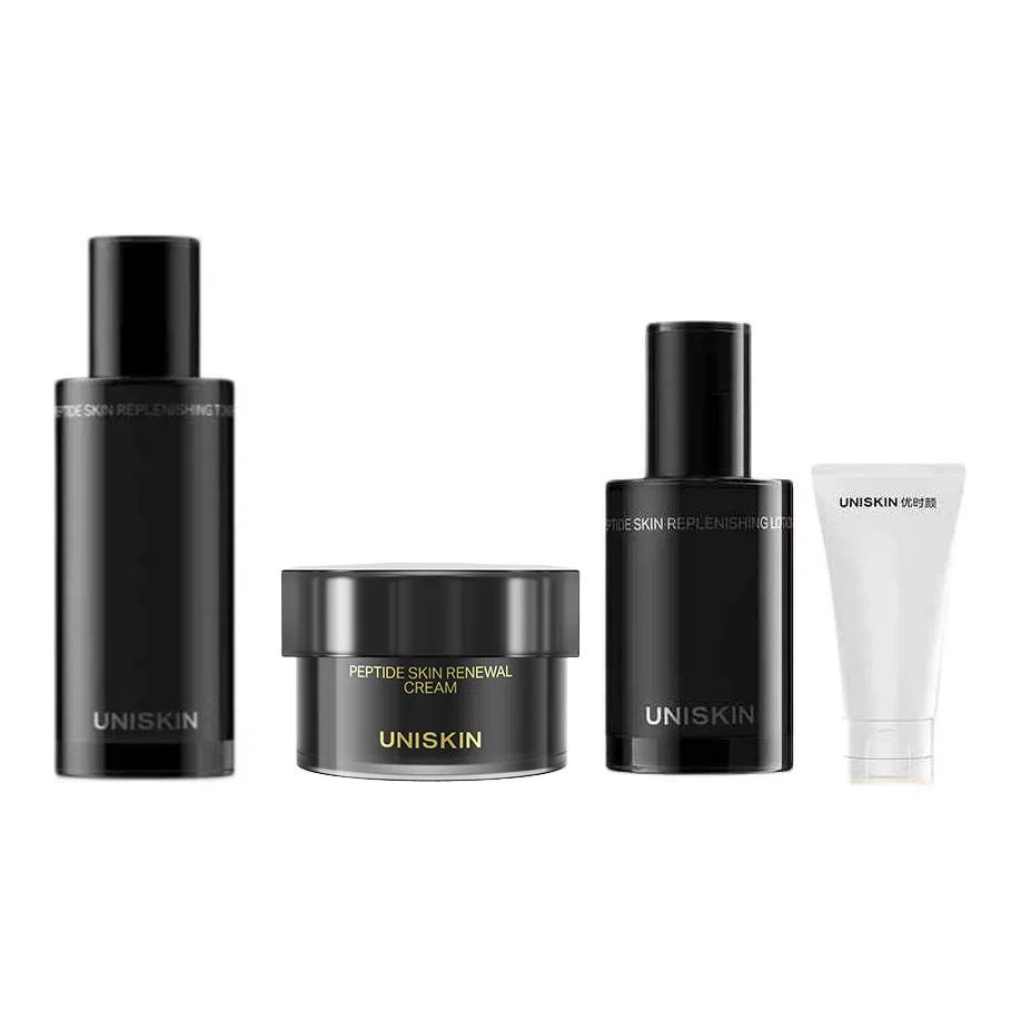 优时颜 黑引力精华乳护肤套装 舒缓紧致 四件套