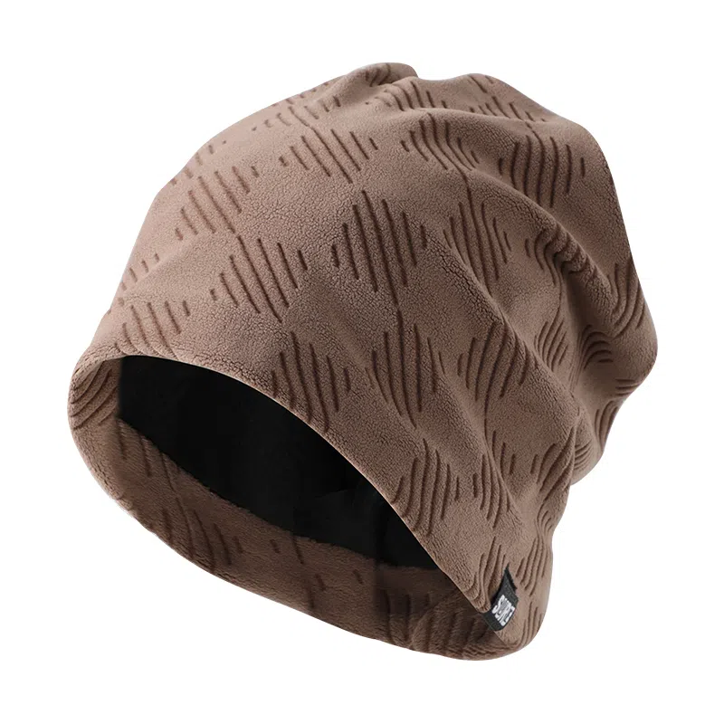 俞兆林 产后秋冬月子帽户外防风堆堆帽女百搭保暖护颈脖套大头围包头帽显脸小 腈纶 帽子 女款