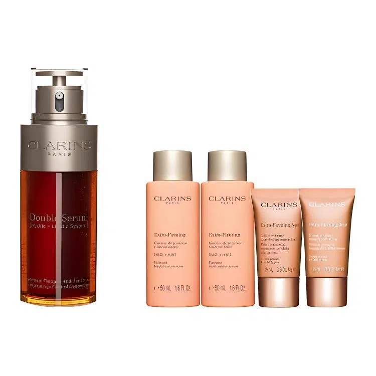 娇韵诗 双萃焕活修护精华露套装 补水保湿