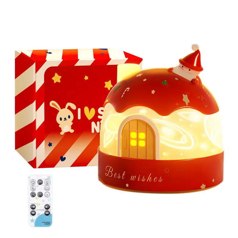 益米 圣诞小夜灯投影星空灯 半睡灯氛围感 可爱创意多主题可换 玩具 送男女生朋友