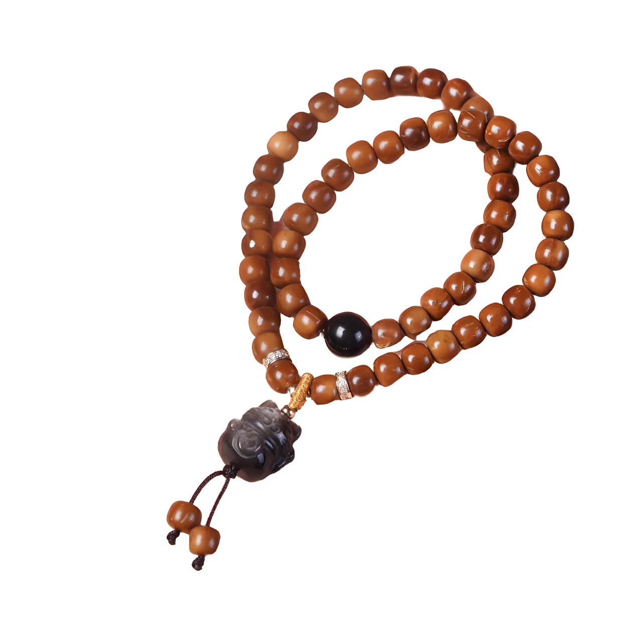 書卓 【顺丰包邮】双圈轻奢精致 念珠款搭配 无相佛#好运 库克 手串 男女同款情侣款