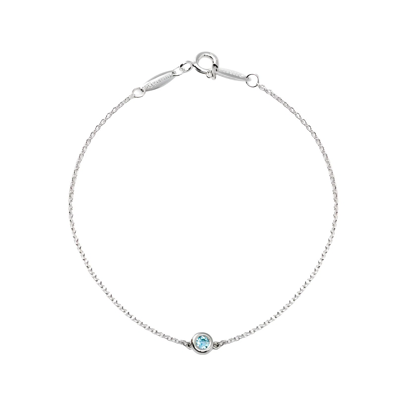 Tiffany & Co. Elsa Peretti Silver Aquamarine Bracelet