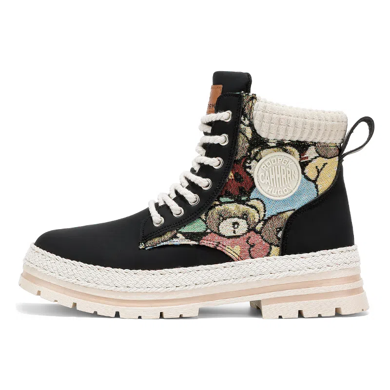 CAHHRRN PU Warm Short Martin Boots Men