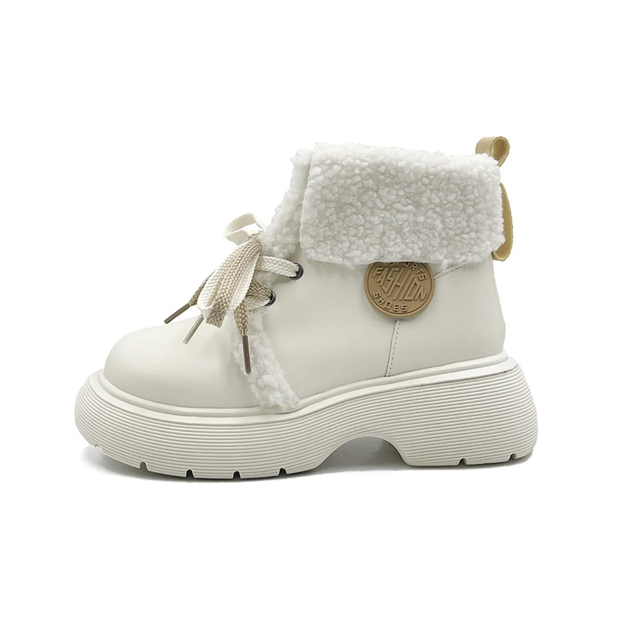 超纤皮 保暖耐磨减震增高防滑 时尚加绒厚底甜美可爱又百搭 短筒 雪地靴 女款