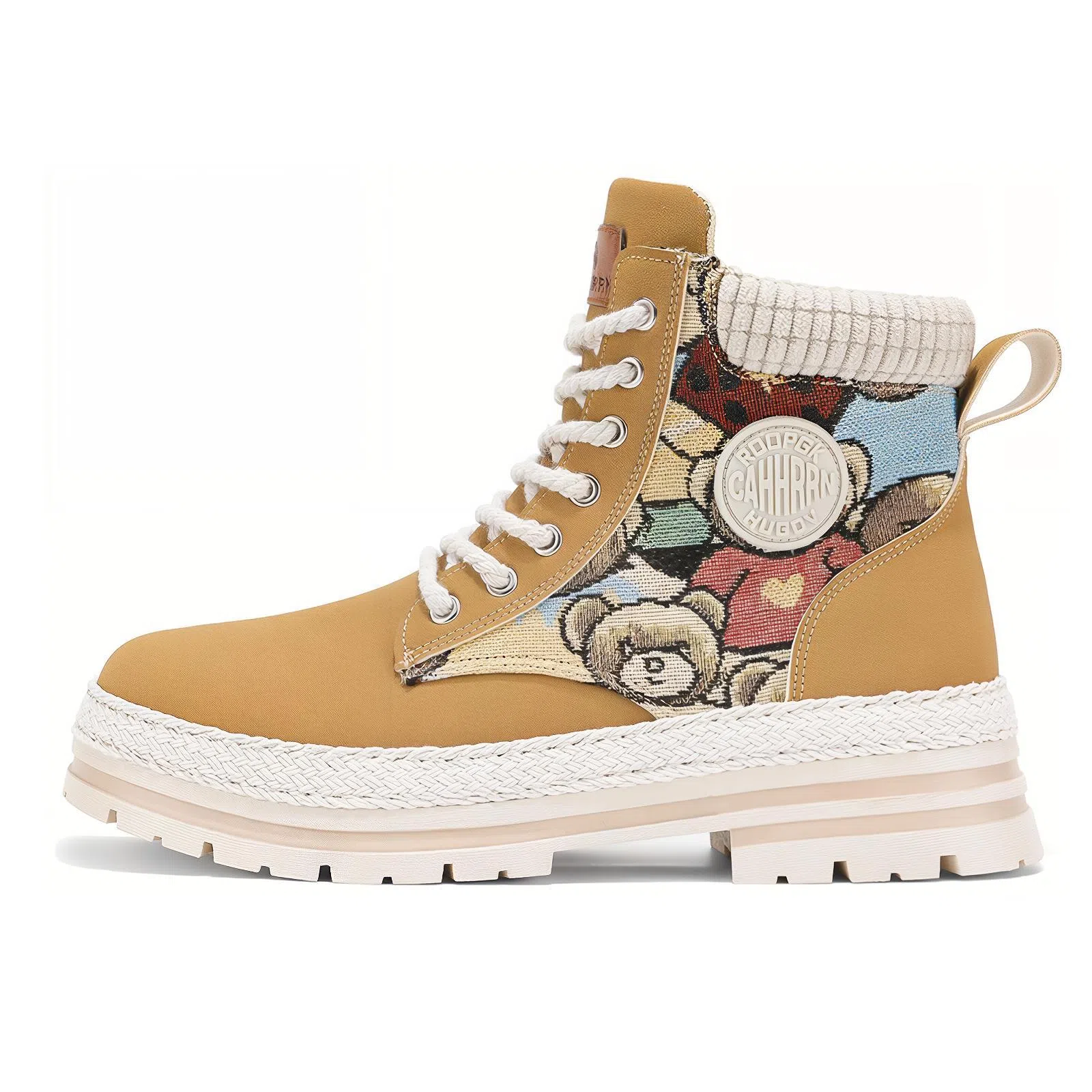 CAHHRRN PU Warm Short Martin Boots Men