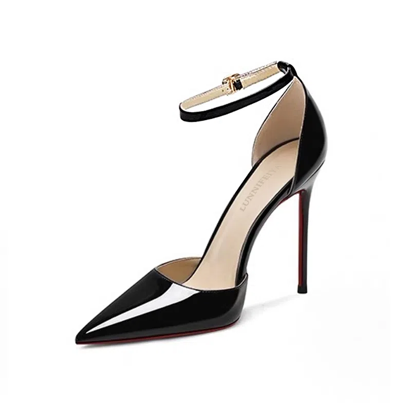 LUNNIFEIYA PU High Heel Black