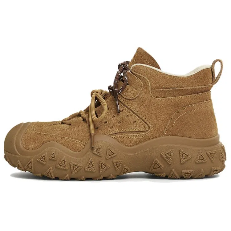 他她 牛剖层革 时尚潮流舒适百搭通勤 短筒 户外靴 女款