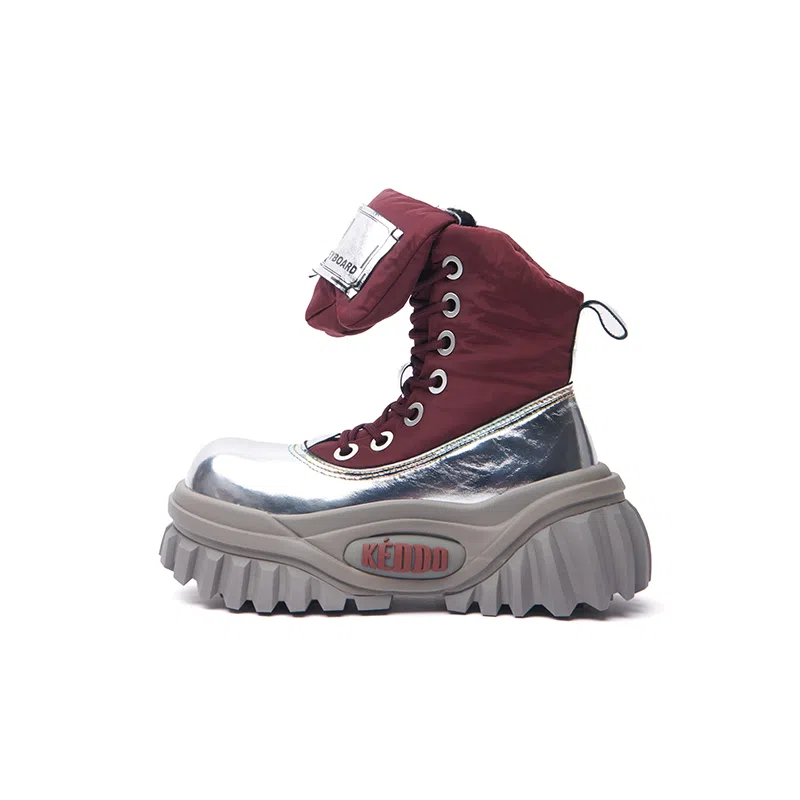 KEDDO Retro Leopard Platform Boots