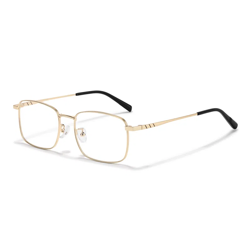 佐川 休闲时尚商务方框眼镜 百搭大框眼睛镜框  防蓝光变色 金属 方形 光学镜架 男女同款情侣款