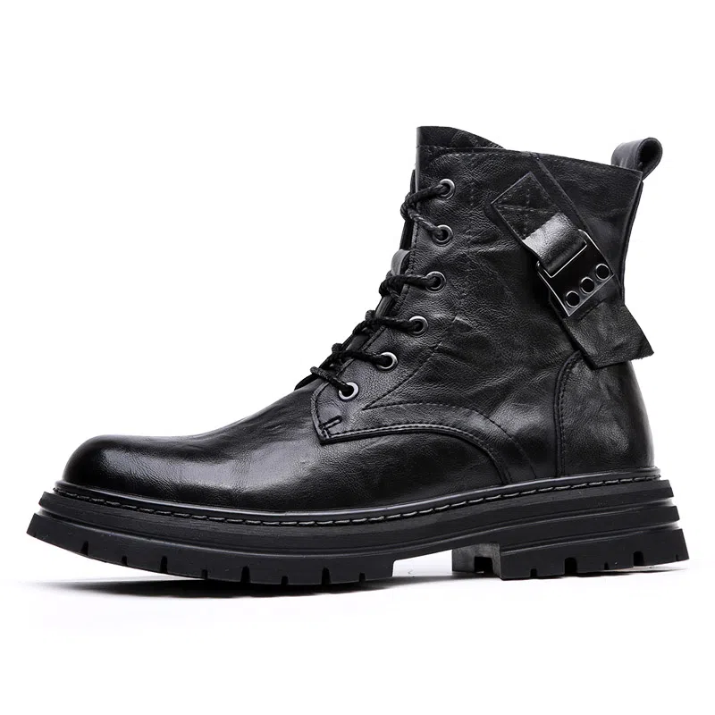BEIDOUNIAO Martin Boots Black