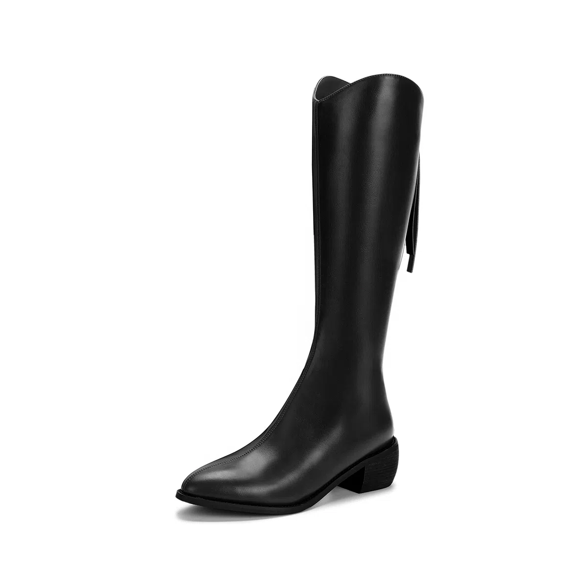 SATURDAY MODE PU V-Cut High Boots 5cm