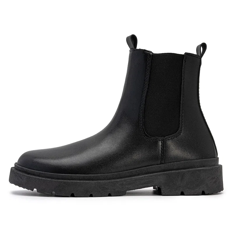 小红人 简约百搭 时尚潮流 切尔西靴 男款 黑色
