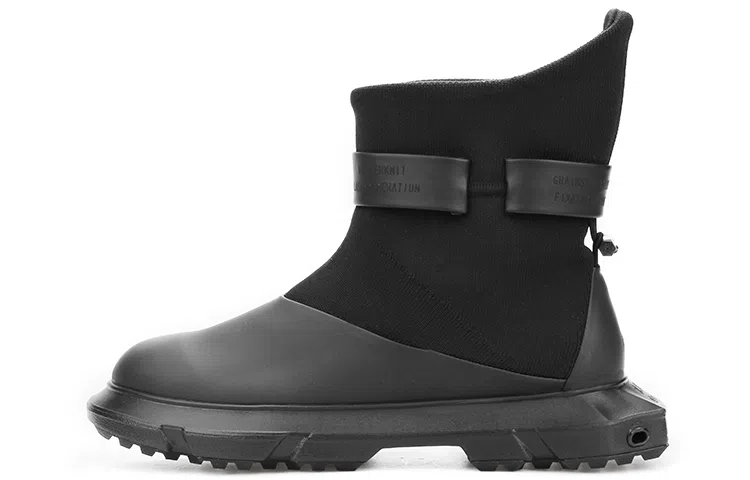 NORVINCY High Top Platform Boots Black