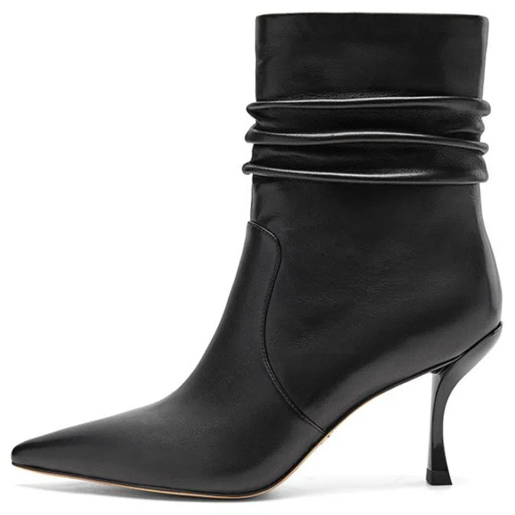 Nine West Stacked Heel Ankle Boots