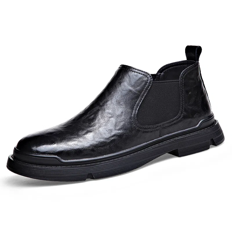 卡奇奥蒂 二层牛皮 防滑耐磨 时尚百搭 及踝 切尔西靴 男款