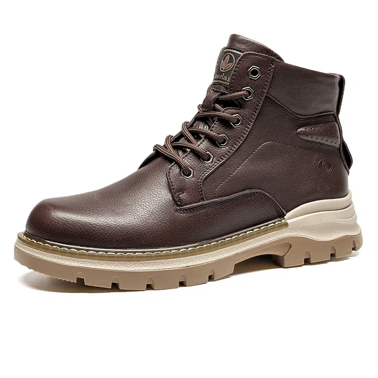 Leaveland Martin Boots Dark Brown