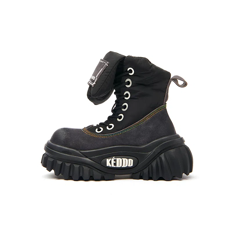 KEDDO Retro Leopard Platform Boots