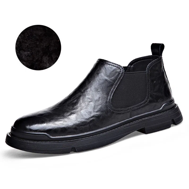 卡奇奥蒂 二层牛皮 防滑耐磨 时尚百搭 及踝 切尔西靴 男款