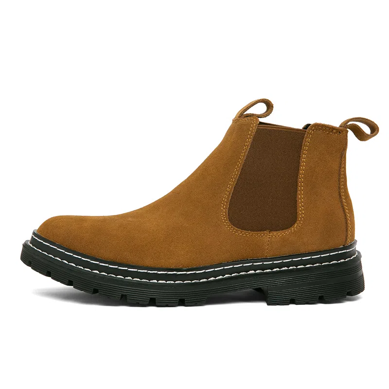公牛魅力 英伦风复古休闲 短筒  切尔西靴 男款