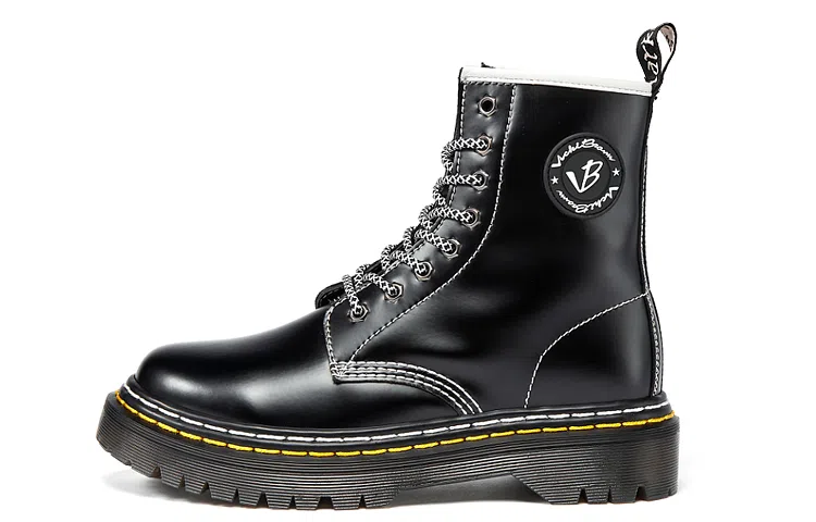 VICKI BROWN Martin Boots Black
