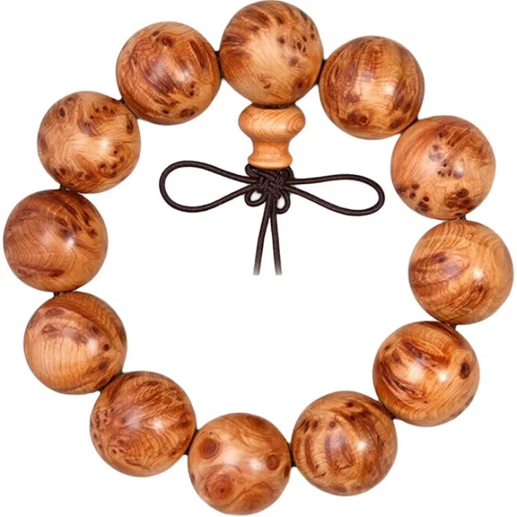 書卓 财富小圆满沪身 复古民族风大颗粒素珠 转运珠文玩念珠百搭饰品#好运 手链 崖柏 手串 男女同款情侣款