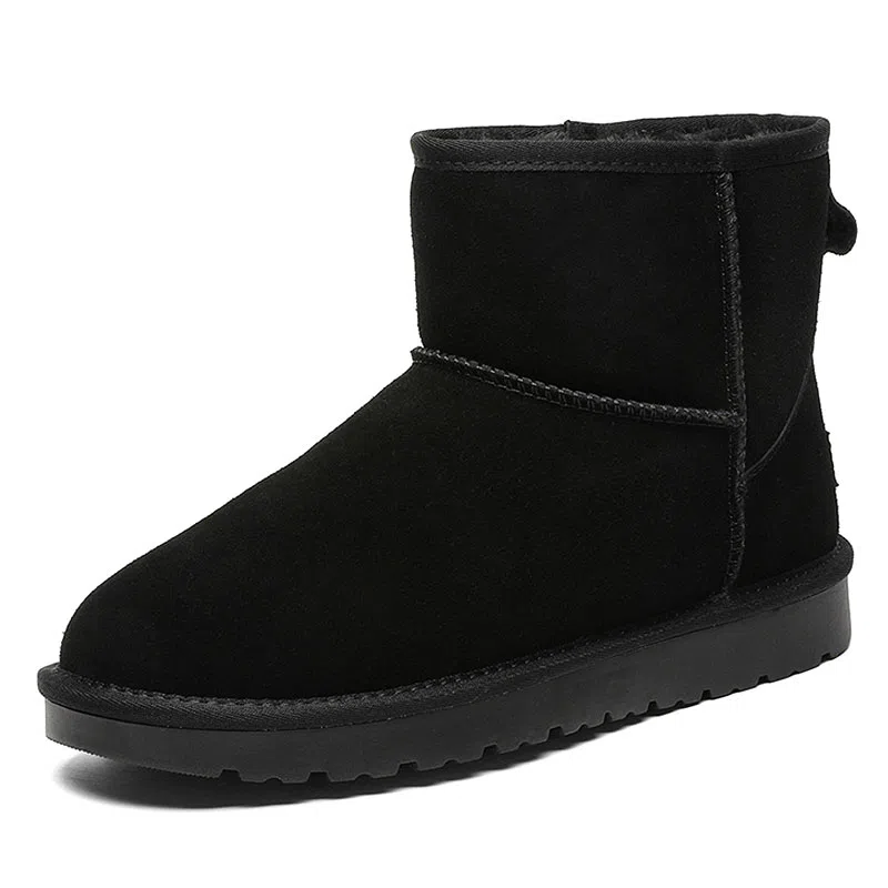 卡奇奥蒂 牛反绒 保暖防滑耐磨 时尚舒适百搭经典 短筒 雪地靴 男女同款