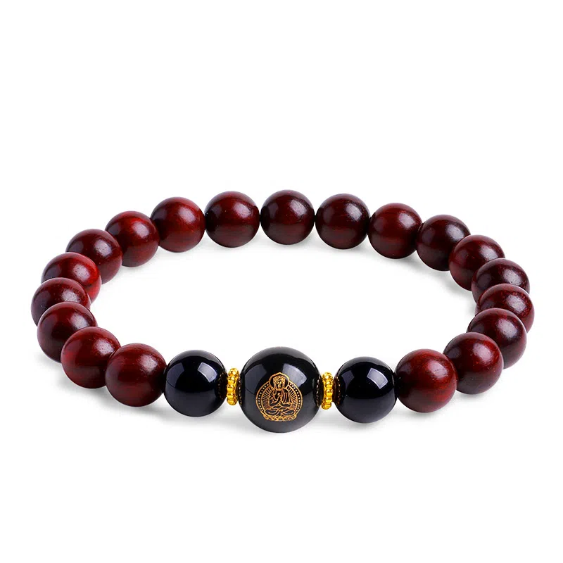 木盛缘 本命年转运十二生肖八大守护神招财纳福财源滚滚诸事顺遂有钱花 小叶紫檀 手串 男女同款情侣款