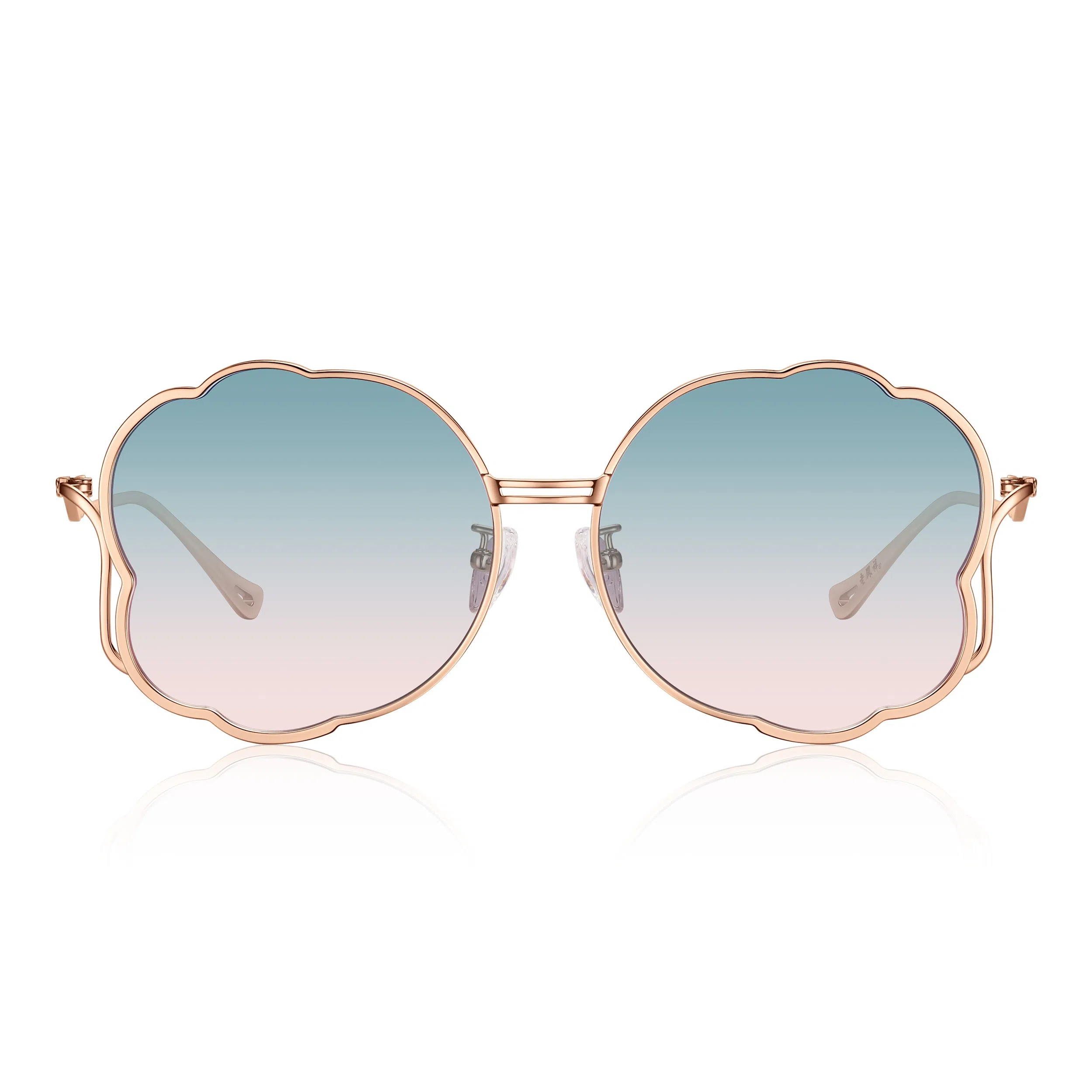 老凤祥 花语 系列艺术 牡丹 β钛 蝶形 太阳眼镜 女款