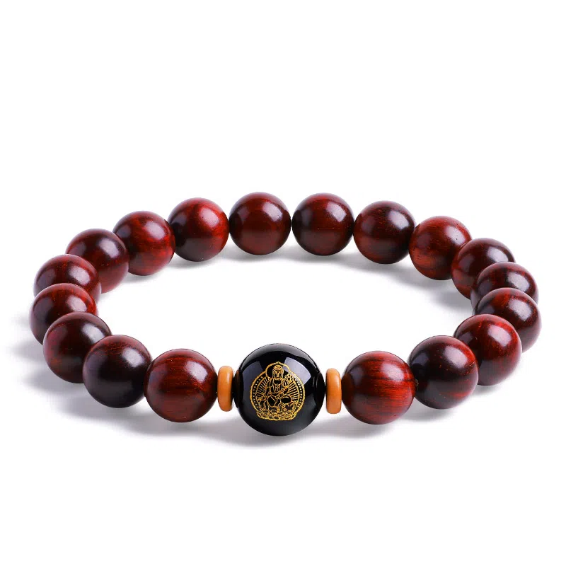 木盛缘 本命年转运十二生肖八大守护神招财纳福财源滚滚诸事顺遂有钱花 小叶紫檀 手串 男女同款情侣款